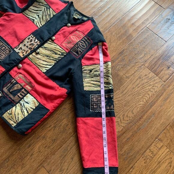 ALLURE Patchwork Animal Print Apparel Jacket - Picture 6 of 12